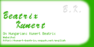 beatrix kunert business card